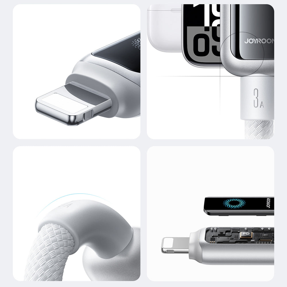 Joyroom S-A55 StarFlight 3A USB-A - Lightning kabel 1,2 m - hvid