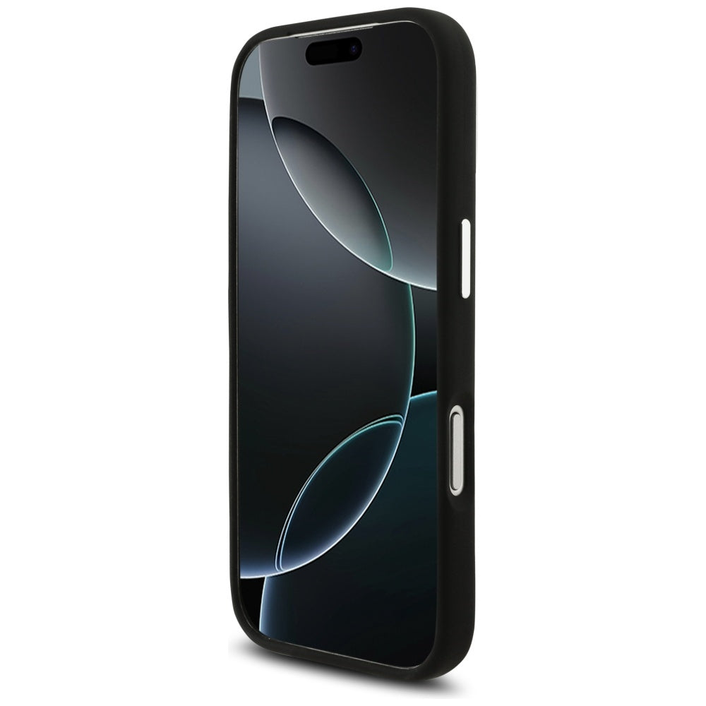 AMG Silicone Oversize Rhombs MagSafe Case til iPhone 17 Pro - sort