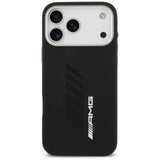 AMG Silicone Oversize Rhombs MagSafe Case til iPhone 17 Pro Max - sort