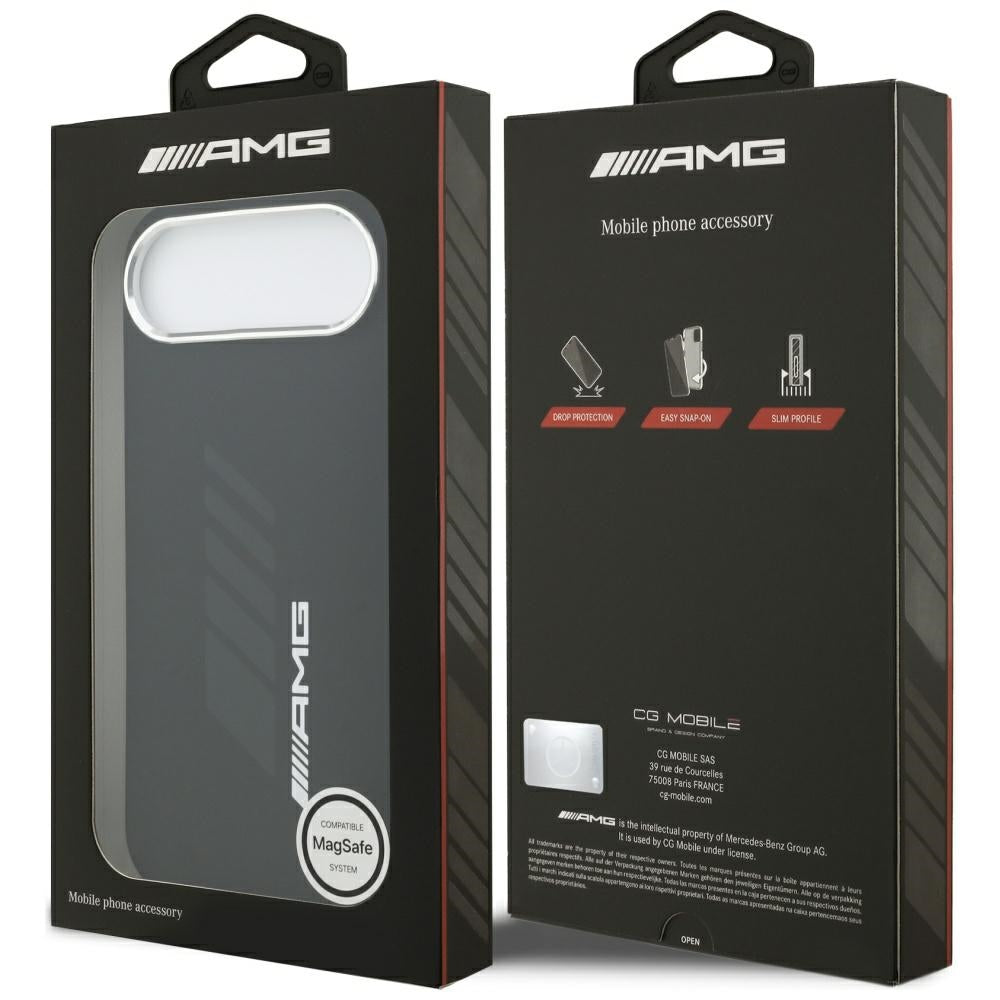 AMG Silicone Oversize Rhombs MagSafe Case til iPhone Air - sort