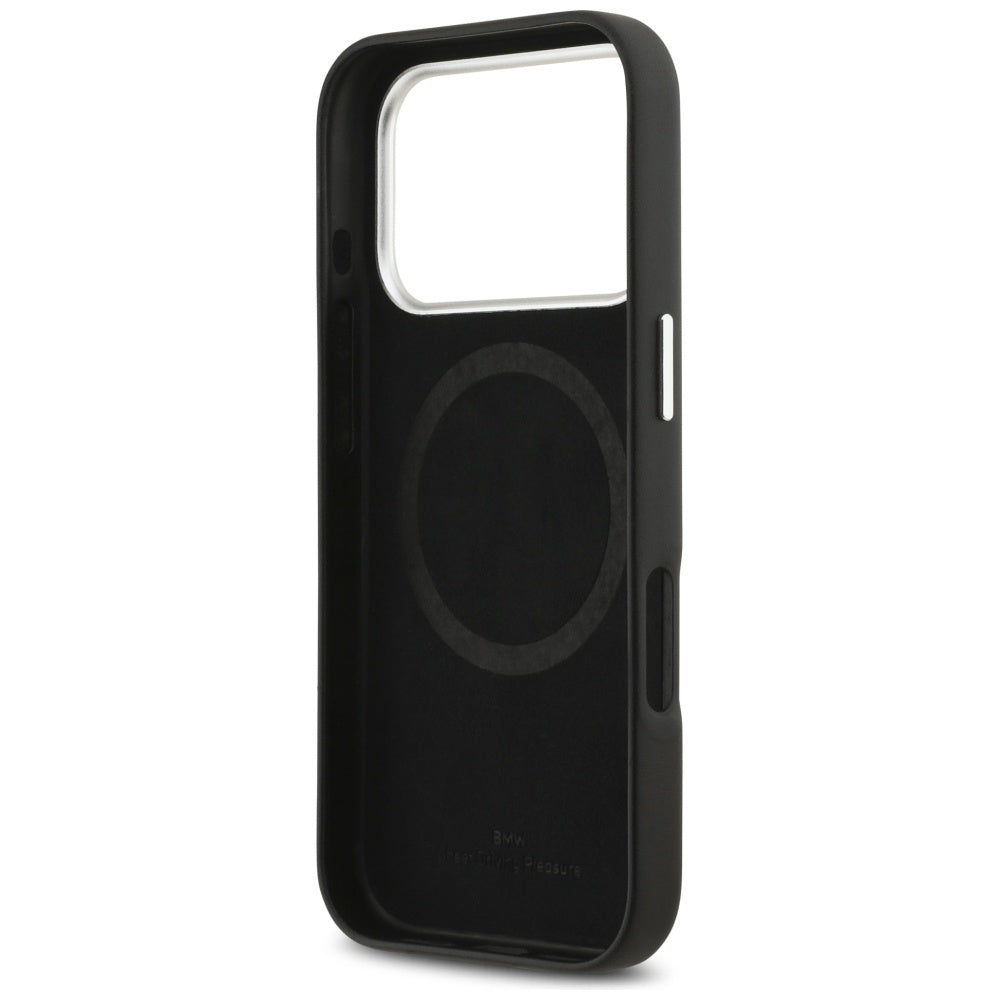 BMW Sign Full Wrapped Metal MagSafe Case til iPhone 17 Pro - sort