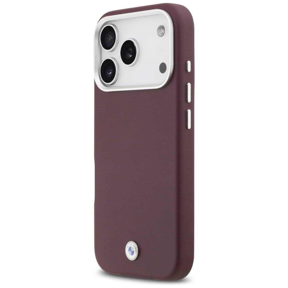 BMW Sign Full Wrapped Metal MagSafe Case til iPhone 17 Pro - Rød