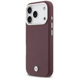 BMW Sign Full Wrapped Metal MagSafe Case til iPhone 17 Pro - Rød