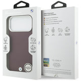 BMW Sign Full Wrapped Metal MagSafe Case til iPhone 17 Pro Max - Rød