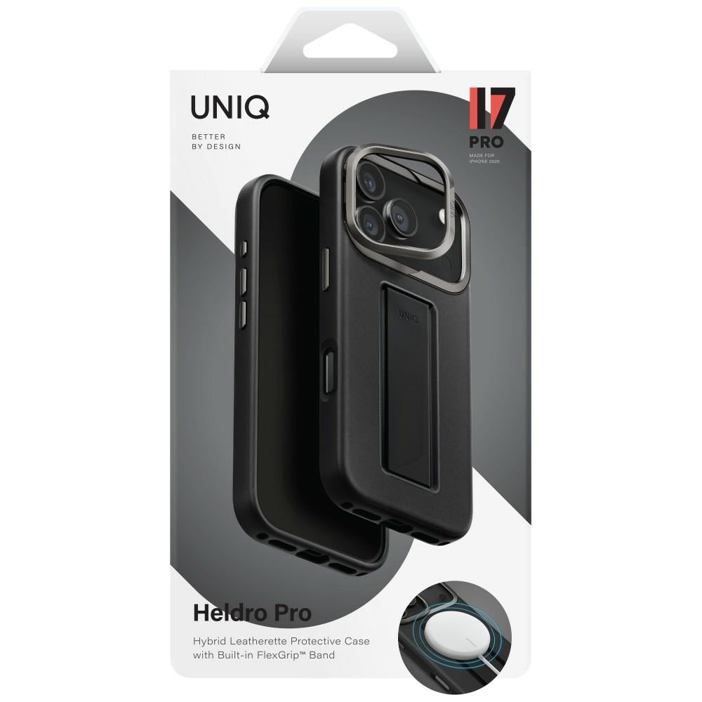 Uniq Heldro Pro Magclick opladningsfoder til iPhone 17 Pro - sort