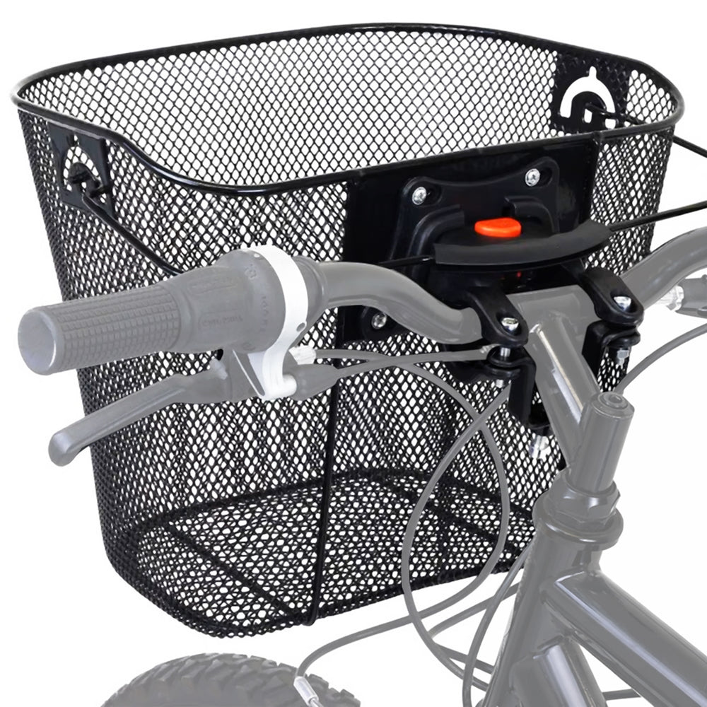 Wozinsky WKM-MM cykelkurv med metalstang - sort