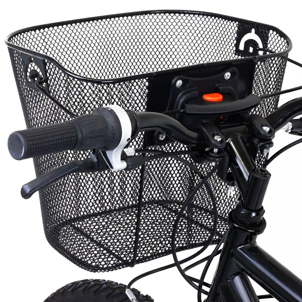 Wozinsky WKM-MM cykelkurv med metalstang - sort