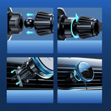 Joyroom biltelefonholder med Qi 15W induktiv oplader (MagSafe-kompatibel) til luftventil, sølv (JR-ZS291)