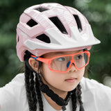 Rockbros LK-67 ungdoms cykelhjelm med aftagelig visir 54<unk>58 cm - Pink