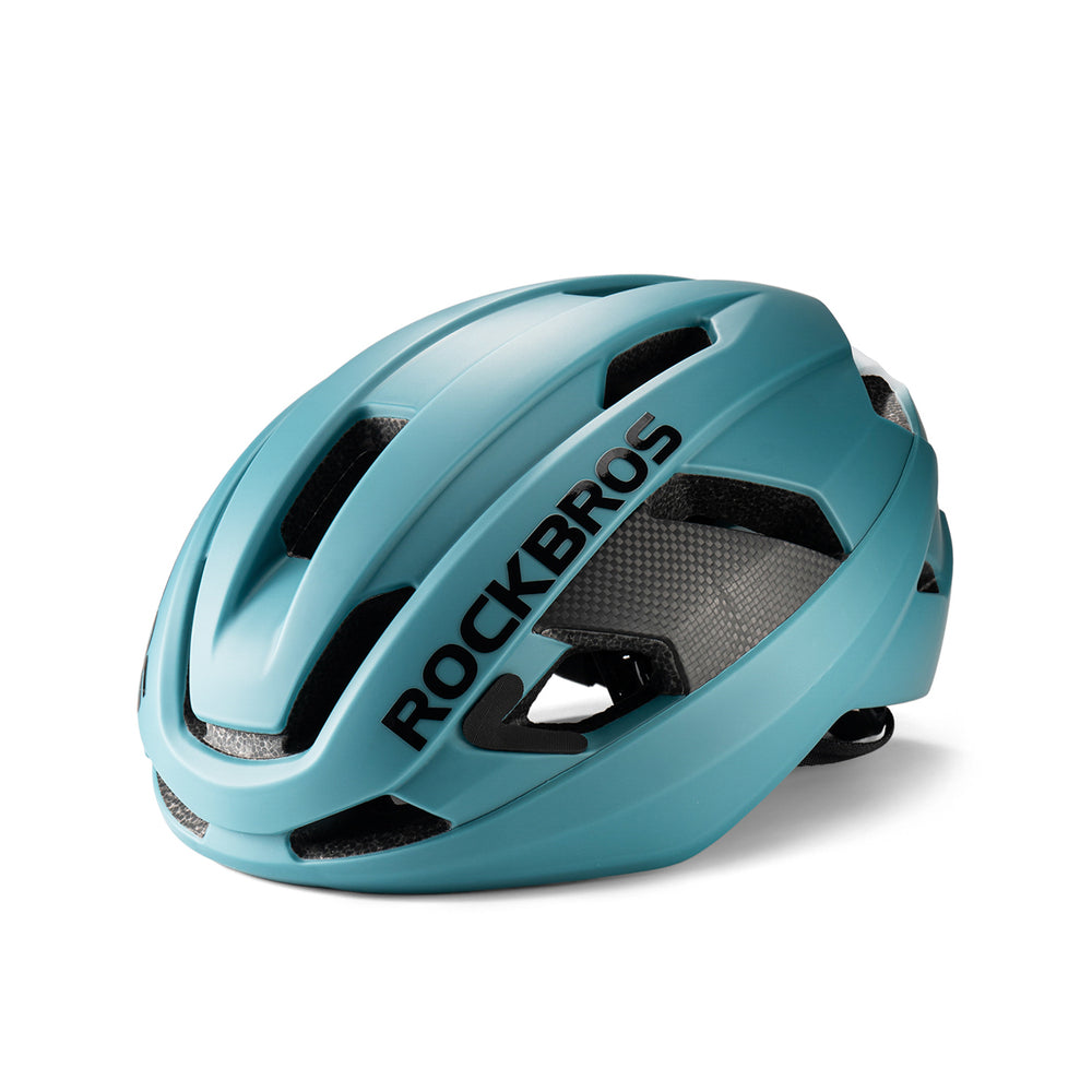 Rockbros LK-15 Carbon Fiber Bike Helmet 58-62cm - Lysblå