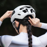 Rockbros LK-15 Carbon Fiber Bike Helmet 58-62cm - Lysgrå