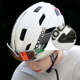 Rockbros LK-15 Carbon Fiber Bike Helmet 58-62cm - Lysgrå