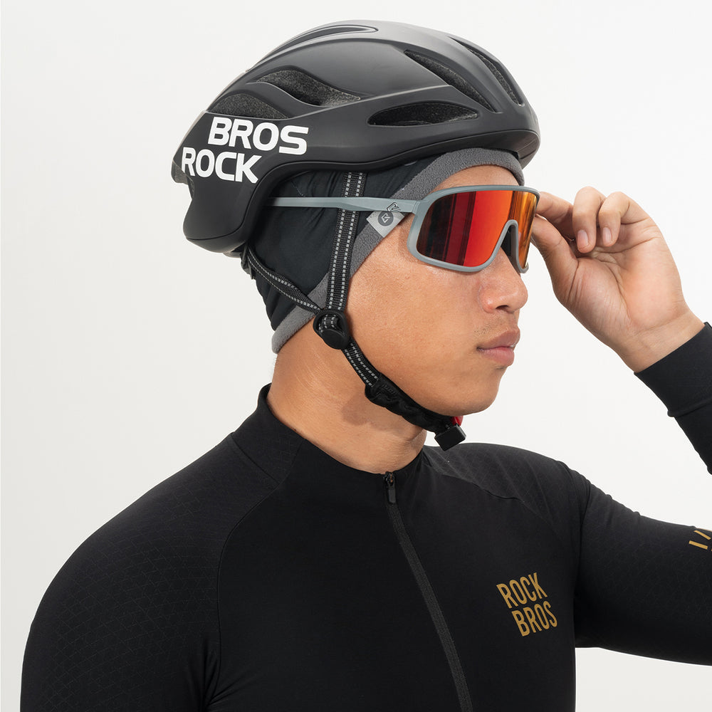 Rockbros YDM001 termisk dobbeltsidet hat, én størrelse passer til alle - grå