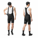 Rockbros YDDK009 Mænds Cykling Bib Shorts med Pad størrelse M - sort