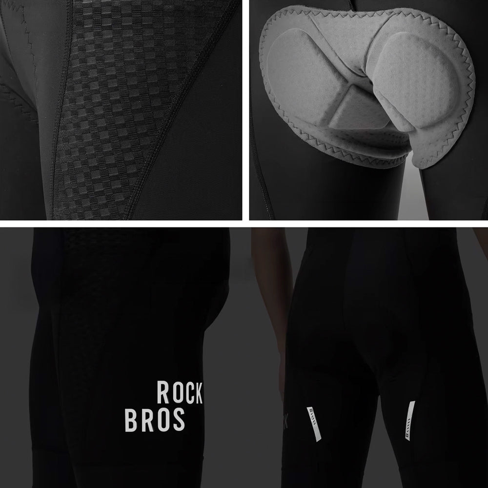 Rockbros YDDK009 Mænds cykelbybyshorts med pad størrelse L - sort