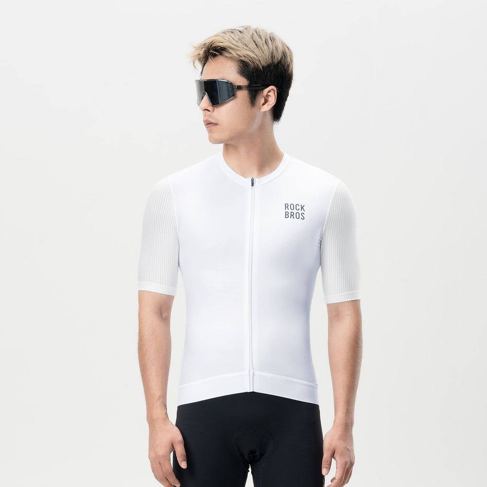 Rockbros 15200025 Short Sleeve Cycling Jersey Size L - White