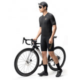 Rockbros YDDX011 Diamond Short Sleeve Cycling Jersey størrelse XS - sort