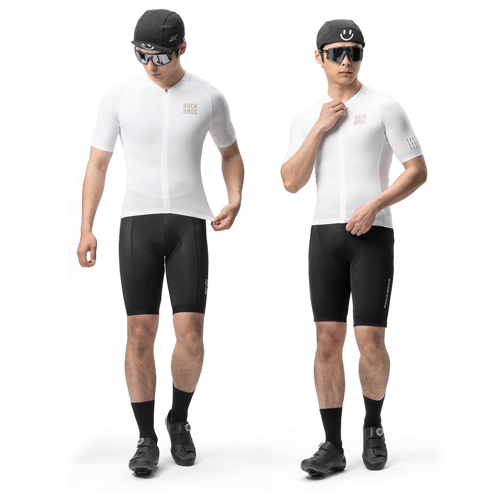 Rockbros YDDX011 Diamond Short Sleeve Cycling Jersey Size XL - White