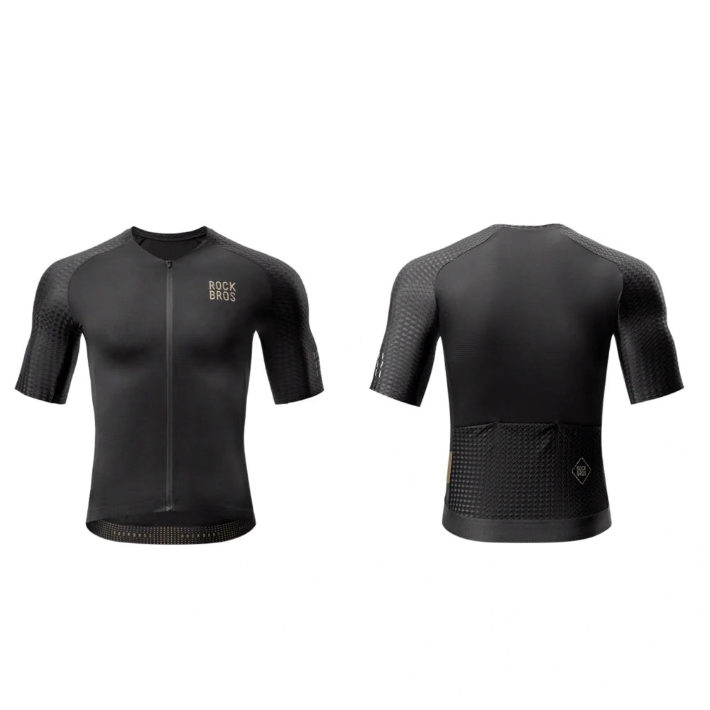 Rockbros YDDX011 Diamond Short Sleeve Cycling Jersey størrelse XXS - sort