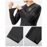 Rockbros YDCX008 Diamond Long Sleeve Cycling Jersey størrelse XXL - sort