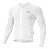 Rockbros YDCX008 Diamond Long Sleeve Cycling Jersey størrelse S - hvid