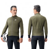 Rockbros YDWT014 Vinter Fleece Dobbeltlag cykeljakke størrelse L - Grøn