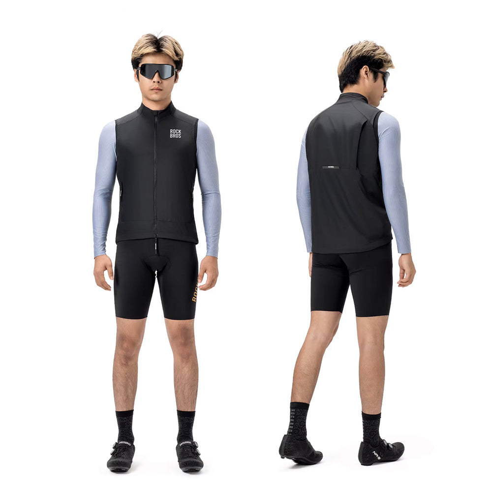 Rockbros YDMJ003 Forår/Høst Vindtæt vest størrelse XL - sort