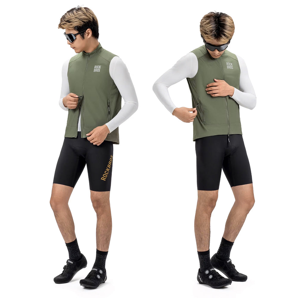 Rockbros YDMJ003 vindtæt vest Forår/Øst Størrelse S - Grøn
