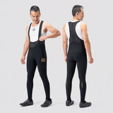 Rockbros YDCK012-1 Lang Fleece Bib Tights med Pad størrelse S - sort
