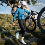 Rockbros YDCK012-1 Lang Fleece Bib Tights med Pad størrelse XXL - sort