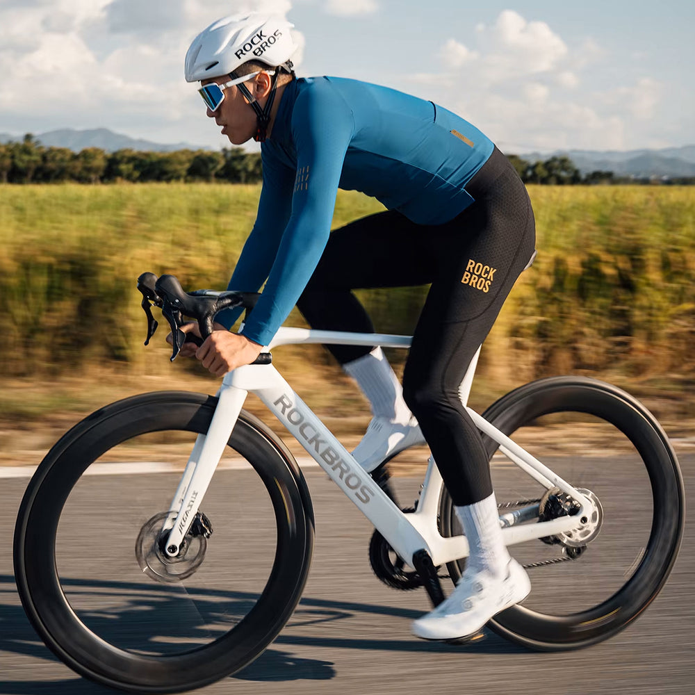 Rockbros YDWT020 Diamond efterår/vinter cykeljakke størrelse S - blå