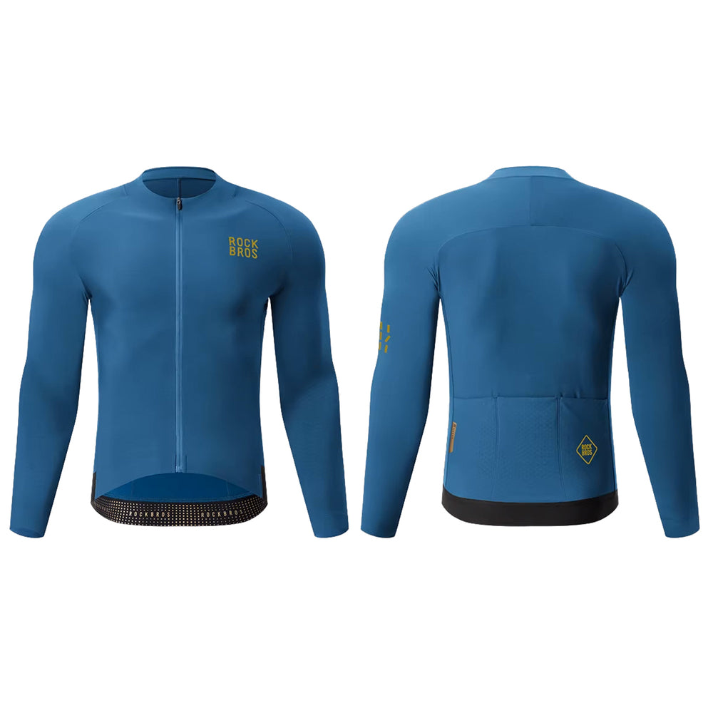 Rockbros YDWT020 Diamond efterår/vinter cykeljakke størrelse XXXL - Blå