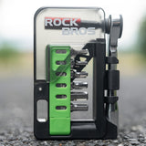 Rockbros Bike Tool Set med Mini Ratchet og Bits - Translucent Green