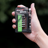 Rockbros Bike Tool Set med Mini Ratchet og Bits - Translucent Green