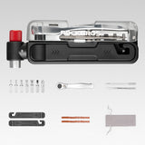 Rockbros Multitool Bike Tool Set med CO2-pumpe og ratchetnøgle - sort