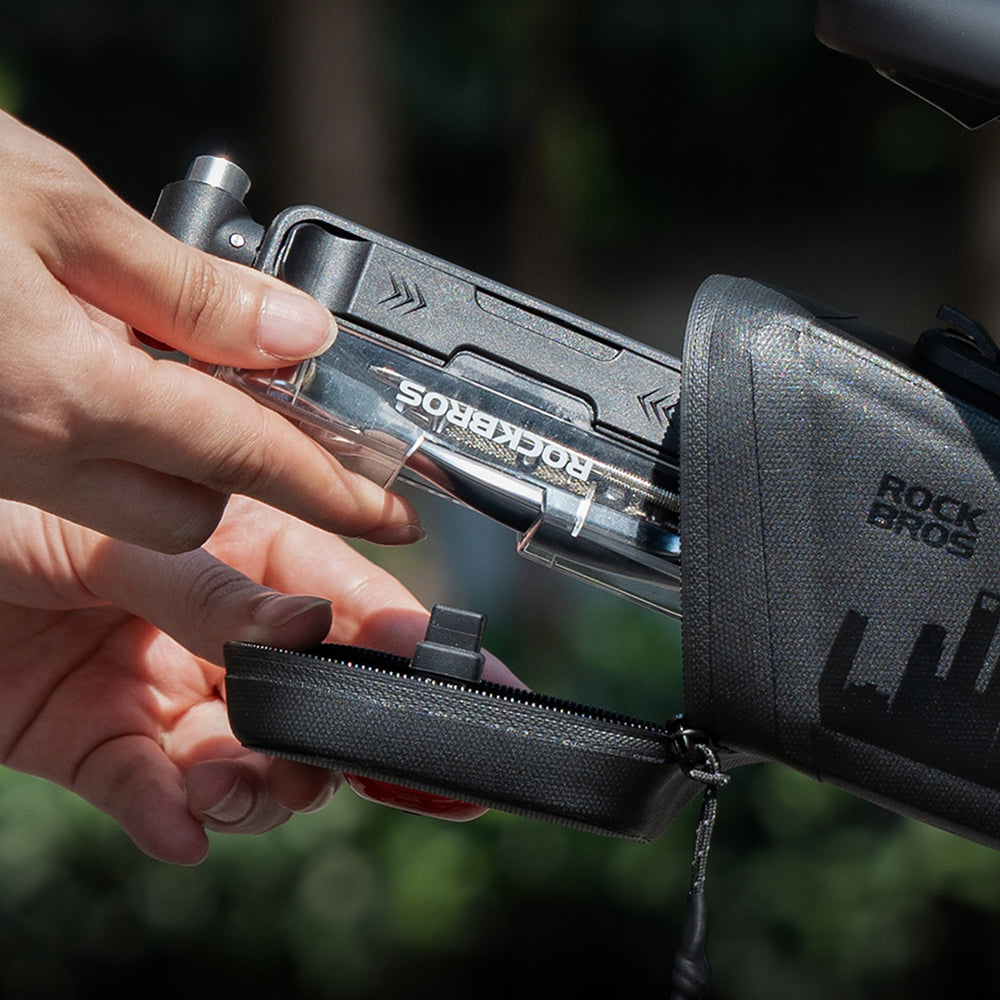 Rockbros Multitool Bike Tool Set med CO2-pumpe og ratchetnøgle - sort