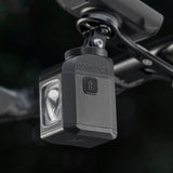 Rockbros M8 1600lm forlys med fjernbetjening 10m genopladelig 4000 mAh - sort
