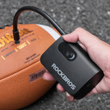 Rockbros L1 Mini trådløs pumpe 70 psi kompressor 200 mm Schrader slange længde - sort