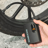 Rockbros L1 Mini trådløs pumpe 70 psi kompressor 200 mm Schrader slange længde - sort