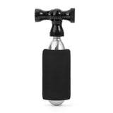 Rockbros CO2-pumpe, ventilhoved af aluminiumlegering, uden patron, kompatibel med Presta/Schrader - sort