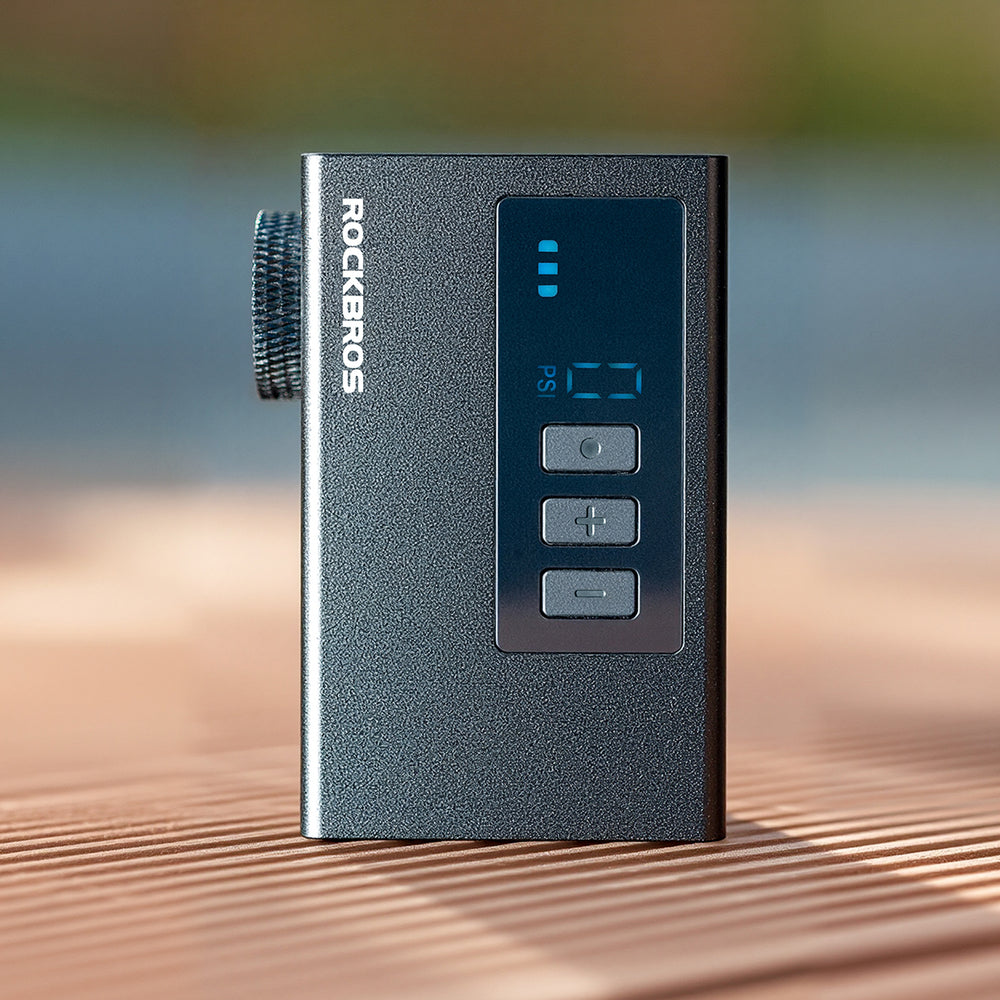 Rockbros AS240 PRO trådløs pumpe 120 psi kompressor 420mAh - sort