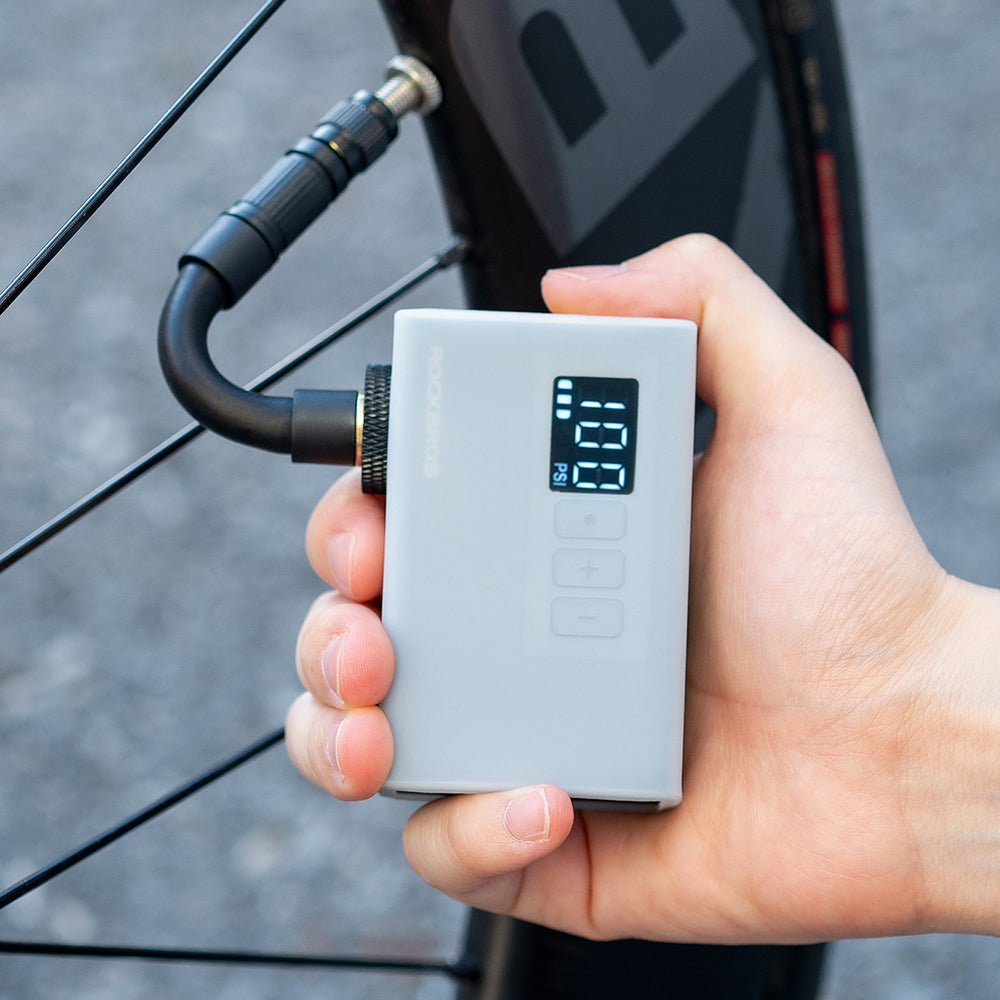 Rockbros AS240 PRO trådløs pumpe 120 psi kompressor 420mAh - sort