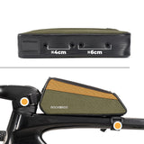 Rockbros 088 Top Tube Bike Bag 0,25L - Grøn og orange
