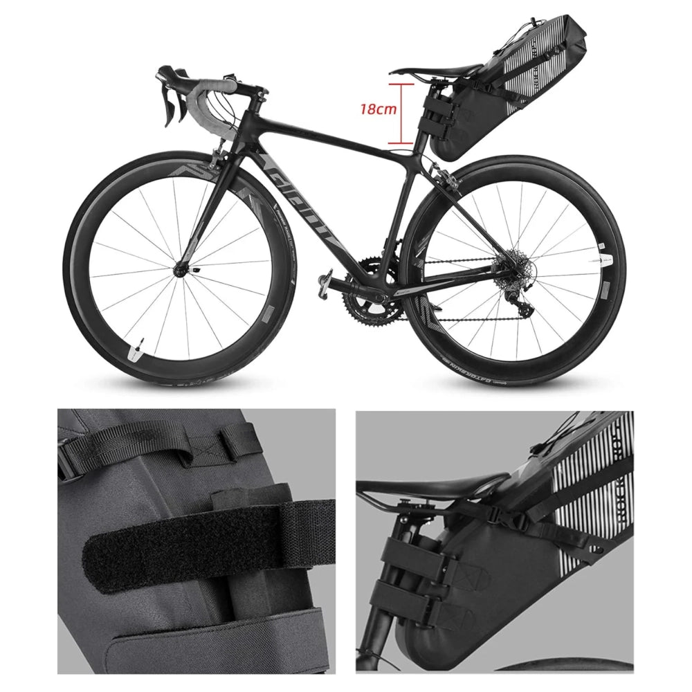 Rockbros AS-013 10L Sædetaske - Sort