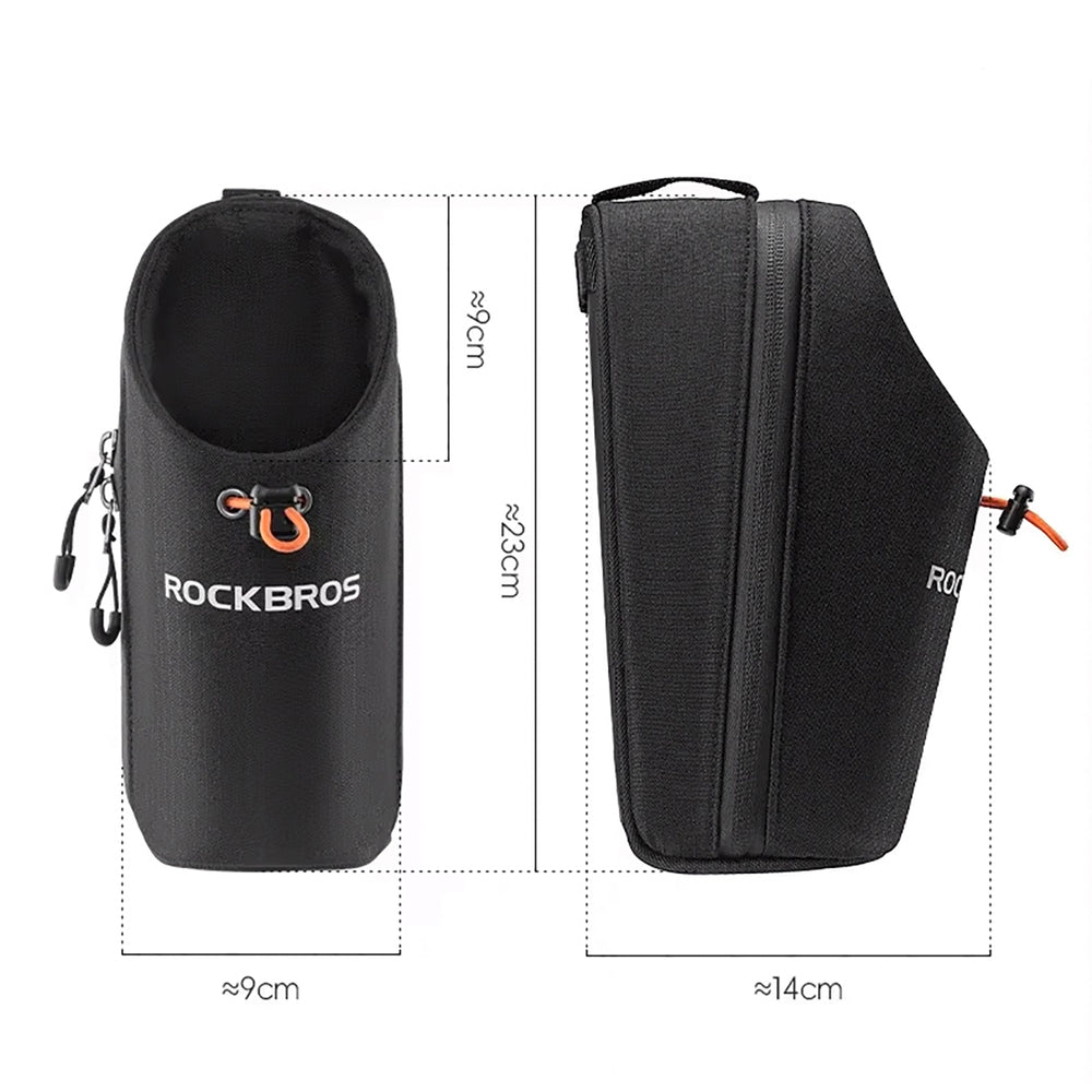 Rockbros P002 Handlebar Bag Compatible with Scooters and Folding City Bikes 1.5L - Black