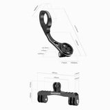 Rockbros FK-301 2-i-1 Styrbeslag til Cykelcomputer/Navigator og Kamera/Lys - Sort