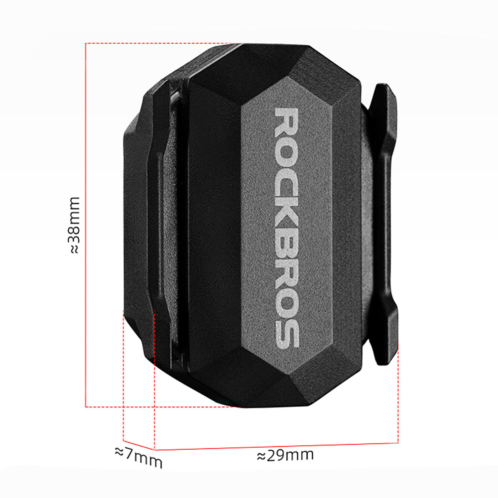 Rockbros C3 ANT+ / Bluetooth 2-i-1-hastigheds- eller kadenssensor - sort
