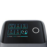 Joyroom Podix JR-TRD01 GaN 140W Desktop oplader med 5 porte og dobbelt indtrækbare kabler - Grå