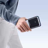 Baseus Lipow 10000mAh 22.5W Powerbank med to indbyggede kabler (med Baseus Simple USB-A - USB-C 3A 20cm kabel) - hvid