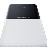 Baseus Lipow 10000mAh 22.5W Powerbank med to indbyggede kabler (med Baseus Simple USB-A - USB-C 3A 20cm kabel) - hvid